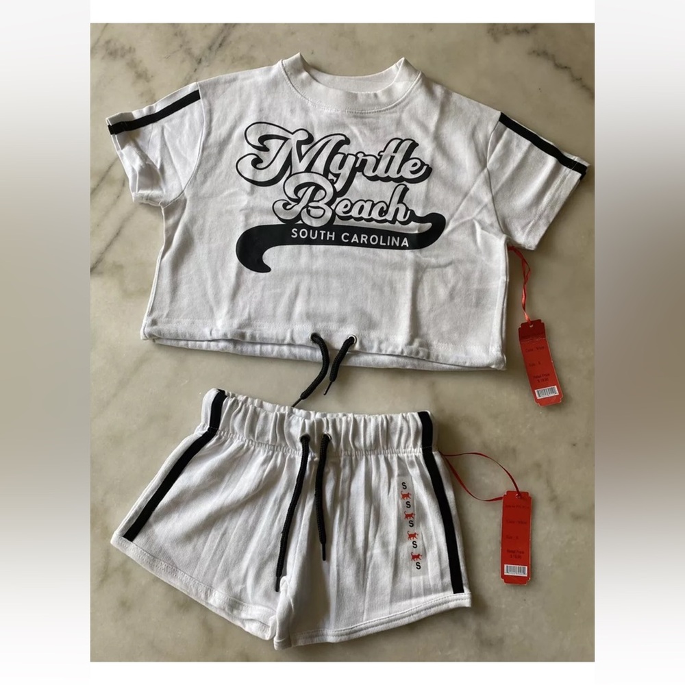 Junior Myrtle Beach Short’s Set-Awesome Concepts Sz. S NWT🤍
